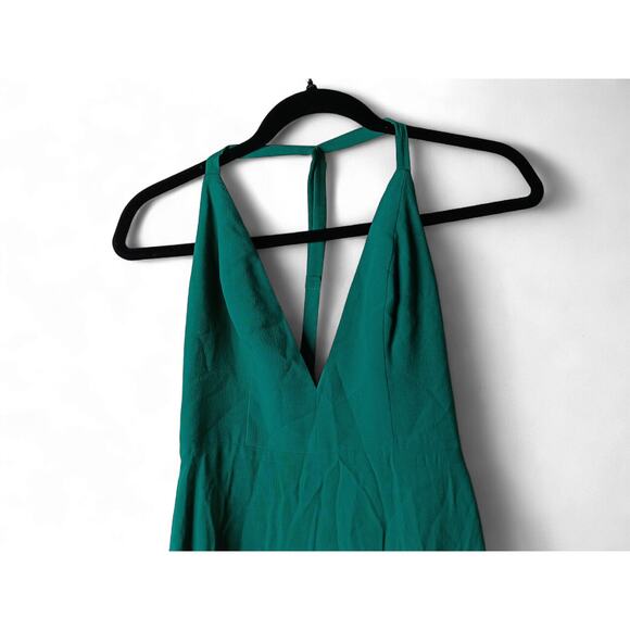 NBD x Naven Twins Emerald Halter Deep V Fit & Flare Mini Dress Party Small - Picture 5 of 11